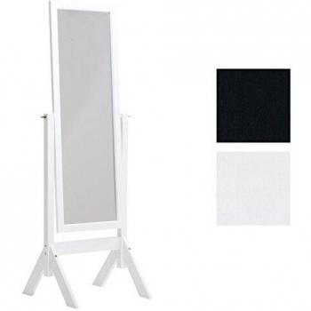 Espejo de Cuerpo Entero Rectangular en Madera Blanco CLP - Espejo de Pie Elvis Blanco