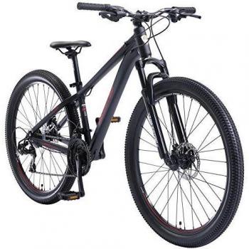 Bicicleta de Montaña BIKESTAR 27.5 Aluminio, Hardtail, Kettenschaltung Shimano 21 Velocidades, Frenos de Disco, Marco de 14 para Damas y Caballeros