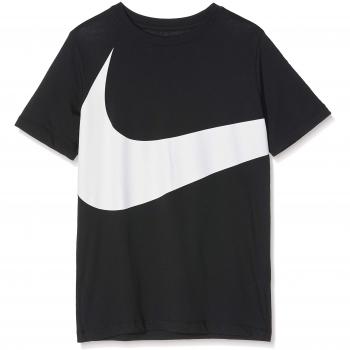 Nike B NSW tee SS HBR STMT T-Shirt, Niños, Black, M