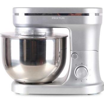Batidora Amasadora Prixton KR200 - Potente Mezcladora de 1200W con Bol de Acero Inoxidable de 5 Litros