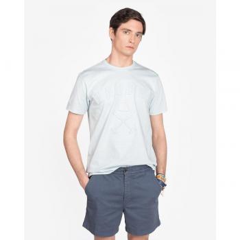 Camiseta de hombre con dibujo frontal de manga corta - Harper & Neyer Brooklyn Azul Claro