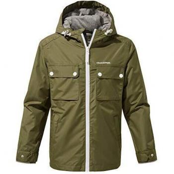 Craghoppers Boys Fausto Chaqueta, Infantil, Verde Oscuro, 3-4
