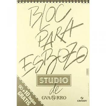 Guarro 5601 Bloc de dibujo, 100 hojas, A3