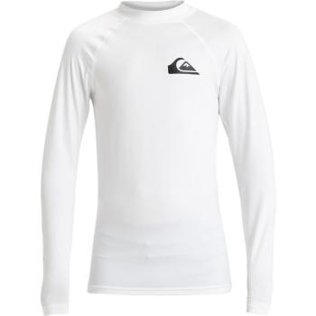 Camiseta Quiksilver Everyday manga larga blanco negro para niños - Talla 16