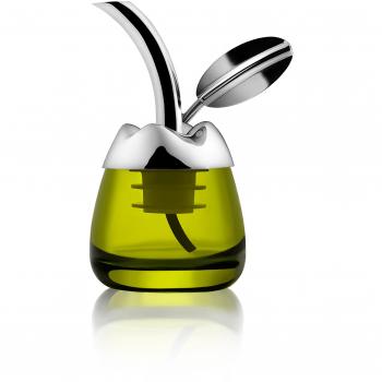 Alessi MSA32 FIOR D'OLIO Olive Oil Taster, 18-10 Steel, Green