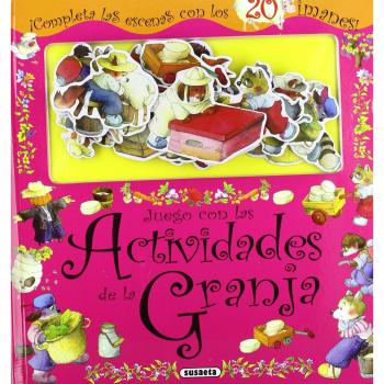 Juego con las actividades de la granja, juego con imanes