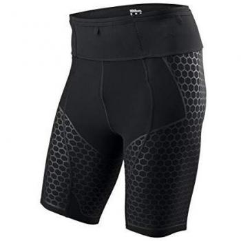 Wilson M Exo Half Tight Pantalón Corto, Hombre, Black, S