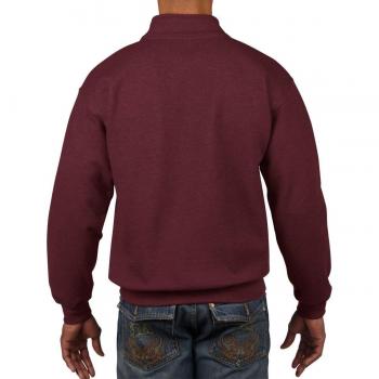 Gildan Adulto Vintage 1/4 sudadera con cremallera Morado rojo