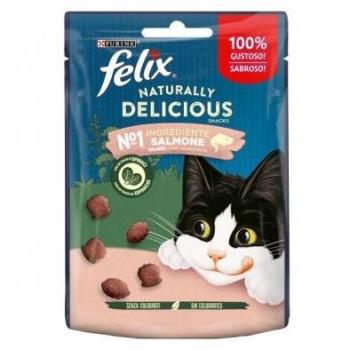 Felix Snacks Naturally Delicious de Salmón para Gatos 50g