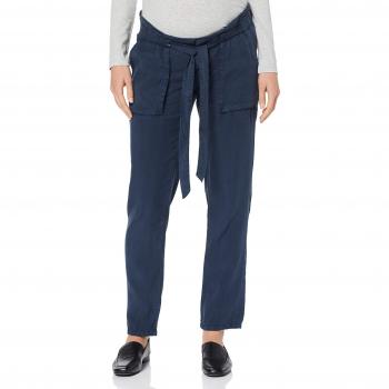 MAMALICIOUS Mlbethune Woven Pant A. Pantalones premamá, Azul Navy Blazer, 38