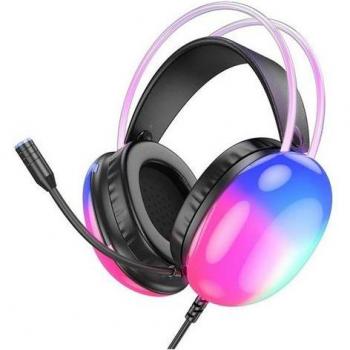 Auriculares Gaming Hoco W109 Plus LED USB 7.1 con Micrófono y Conexión Jack 3,5 mm