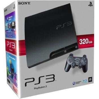 Sony PlayStation 3 Slim - Consola de Videojuegos con Disco Duro de 320GB - Color Negro