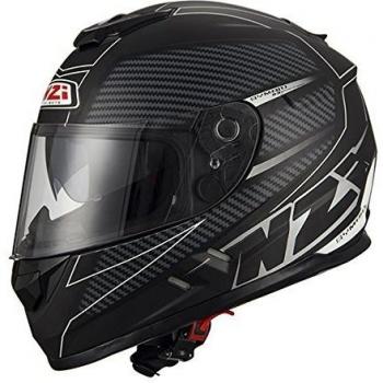 NZI Cascos Integrales, Fiber Volt Black White, Talla S