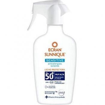 Ecran Sunnique - Sensitive Antialergias Solares, Protector Solar para Pieles muy Claras Sensibles e Intolerantes al Sol, con SPF50+ - Formato Familiar 300 ml
