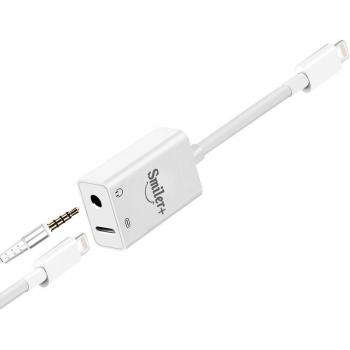 Smilerplus - Adaptador y divisor para iPhone a 3,5 mm