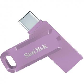 SanDisk Ultra Dual Drive Go USB 64GB Type-A/Type-C Flash Drive - Lavender