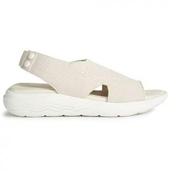 Sandalias Geox Spherica Ec5 para Mujer, Color Blanco Crudo, Talla 39 EU