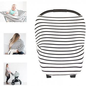 Multiusos orgánico algodón enfermería lactancia materna, Baby Set de coche para toldo carrito de la compra cubierta Swaddle Manta para bebés recién nacidos Niños ducha regalo