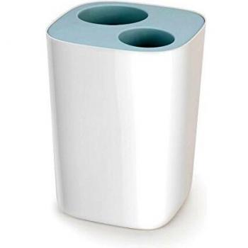 Joseph Joseph baño Split Bin- de separación de residuos, Color Blanco/Azul