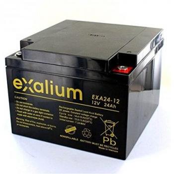EXALIUM - batería plomo Exalium 12V 24Ah EXA24-12 - EXA24-12