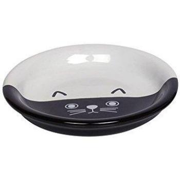 Tazón de Leche de Cerámica para Gatos Cara - 14 cm, 100 ml