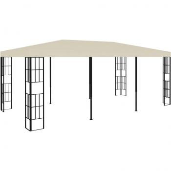 Cenador Gazebo color crema 3x6 m