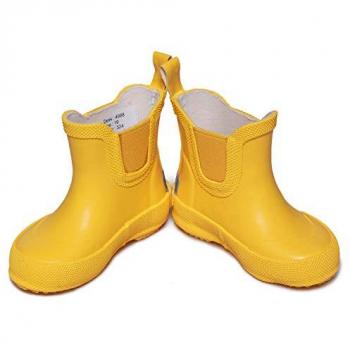 CeLaVi Botas de lluvia cortas unisex para niños, color amarillo, talla 26 EU