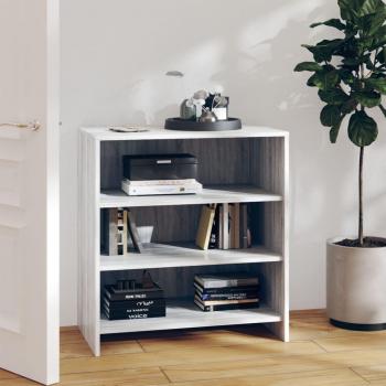 Aparador de madera de ingeniería 70x40,5x75 cm con puertas y cajón, mueble de almacenaje moderno para salón en color gris Sonoma