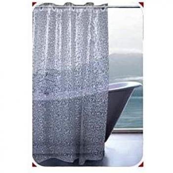 CORTINA BA¾O CON ANILLAS 3D EVA DROP 180X200