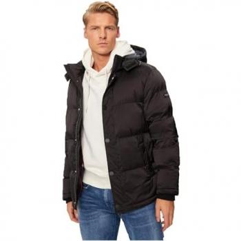 Guess Men's Regular Fit Black Down Jacket M4BL21 WGJ42