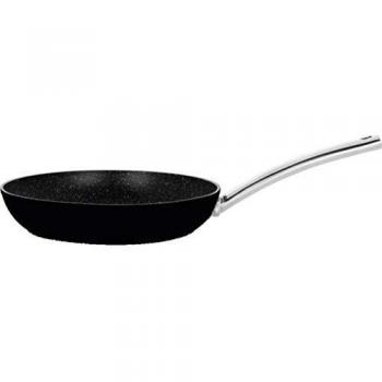 ORBEGOZO 037810010019 SARTEN Aluminio Forjado 24 CM. Recubrimiento Piedra Antiadherente. Mango de Acero Inoxidable SFB 9024, Negro