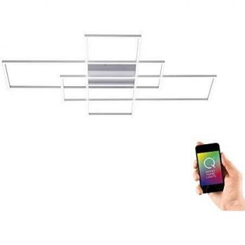 Lámpara de Techo LED Q-Inigo Regulable 2700-5000K, Acero, 3x18W, Dimmable