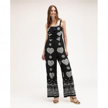 Mono Largo de Satin con Estampado Étnico