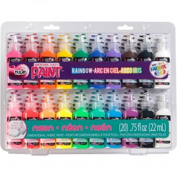 I Love To Create Tulip Dimensional Fabric Paint Set, Multi-Colour, 32.38 x 24.13 x 3.17 cm
