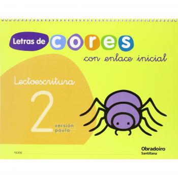 Letras de Cores 2 Con Enlace Inicial Cad Lectroescritura Version Pauta Gallego Obradoiro - 9788482248455