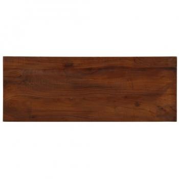 Mesa rectangular de madera maciza reciclada 90x20x2,5 cm