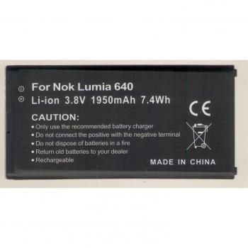 Batería Nokia BV-T5 C 1950 mAh 3.8 V 7.4 Wh para Nokia Lumia 640