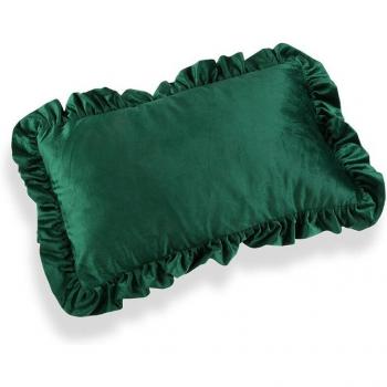 Cojín Rectangular Velvet Verde - Medidas 50 X 30 X 10 Cm - Material Poliéster - Accesorios Decorativos