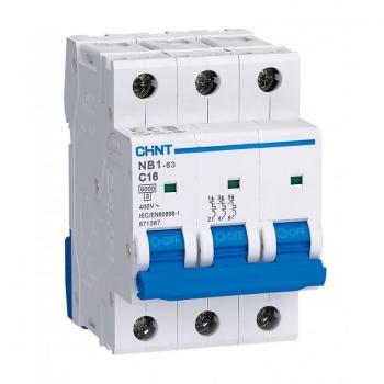 Interruptor Automático Chint NB1-3-10C 3P 10A 6KA