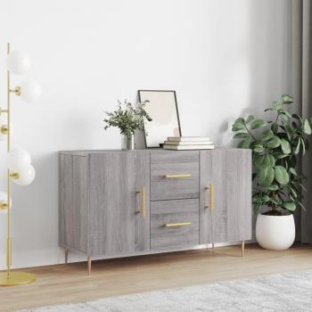 Aparador de madera de ingeniería 100x36x60 cm, mueble de almacenaje de salón, buffet para salón, armario auxiliar, armario de almacenamiento en color gris Sonoma