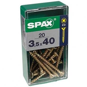 TORNILLO R/MAD. 04,5X50MM SPAX ACERO TEMPLADO YELLOX CP C/PL