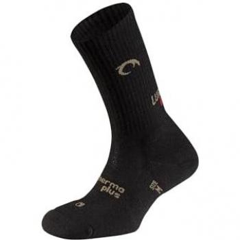 Lurbel Fuji Five Calcetines Largos de Montaña Unisex, Térmicos, Sin Costuras, Antiampollas y Antiodor, Color Negro, Talla L (43-46)