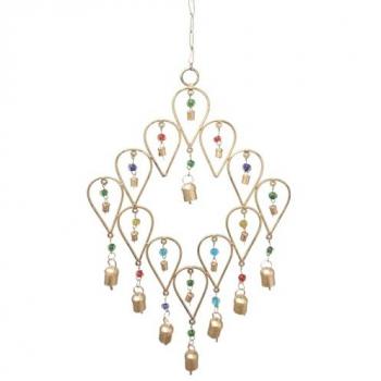 Móvil Colgante de Metal Marrón Origen Home Decor 72x35x3cm