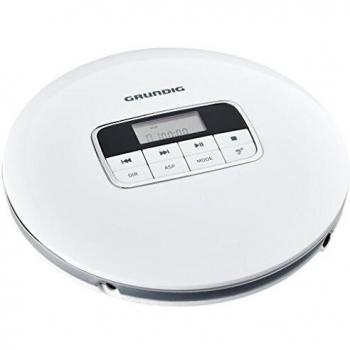 Reproductor de CD Portátil Grundig GCDP 8000 Plata y Blanco - MP3/WMA, 12 horas de duración, 20-20000 Hz, 40 segundos de antirruido