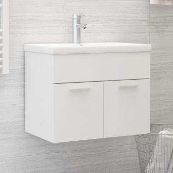 Mueble con lavabo de madera de ingeniería blanco Día y Noche Vidaxl