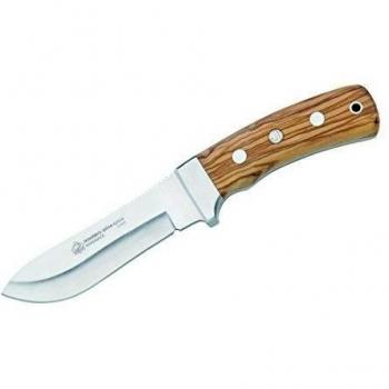 Puma Gürtelmesser Montero Olive - Cuchillo de Hoja Fija, Color marrón