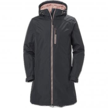 Helly Hansen Women's Long Belfast Insulated Winter Jacket - Grey, Size: L