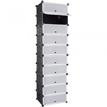 vidaXL Estante organizador zapatos 10 compartimientos 47x37x172cm