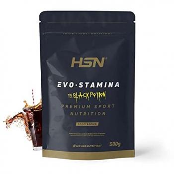 Pre Entreno Sin Cafeína Evostamina de HSN | Sabor Cola 500 g = 25 Tomas por Envase Pre Workout Sin Estimulantes | Creatina Creapure + Bicarbonatos + Beta-Alanina + L-C