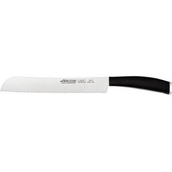 Arcos Serie Tango, Cuchillo Panero, Hoja de Acero Inoxidable Nitrum 200 mm, Mango de Polipropileno Color Negro